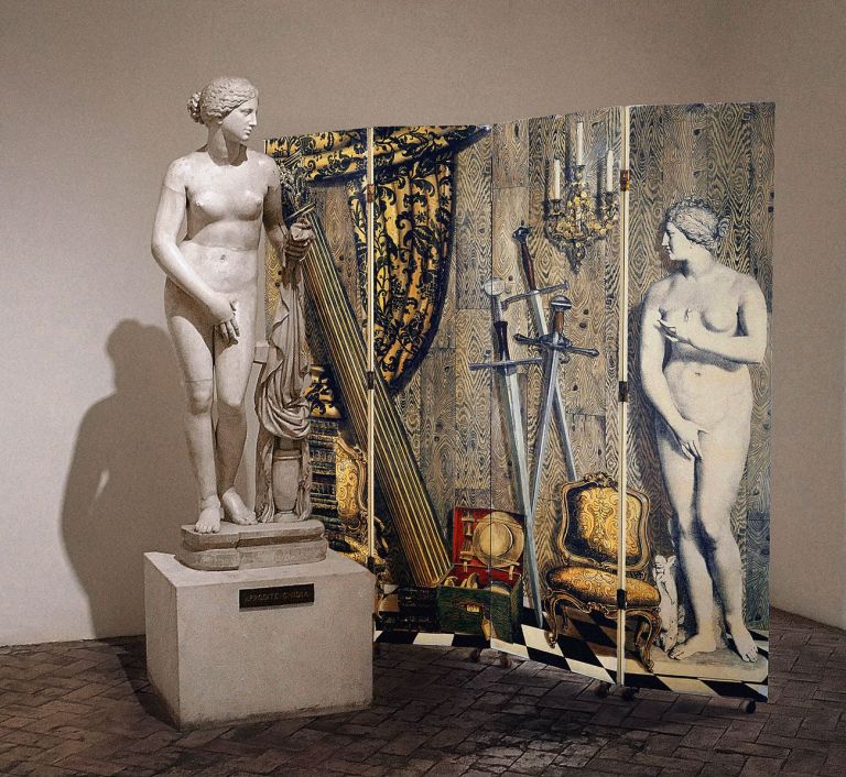 Paravento “Angolo antico con Eva” di Fornasetti, Museo Nazionale Romano Palazzo Altemps, Roma 2017