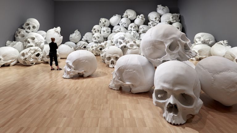 Installation view of Mass by Ron Mueck, 2017 on display at NGV Triennial at NGV International, 2017 Photo: Sean Fennessey
