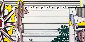 Roy Lichtenstein, Artist's Studio with Model, 1974. Collection of IRma & Norman Braman. [Institute of Contemporary Art Miami]