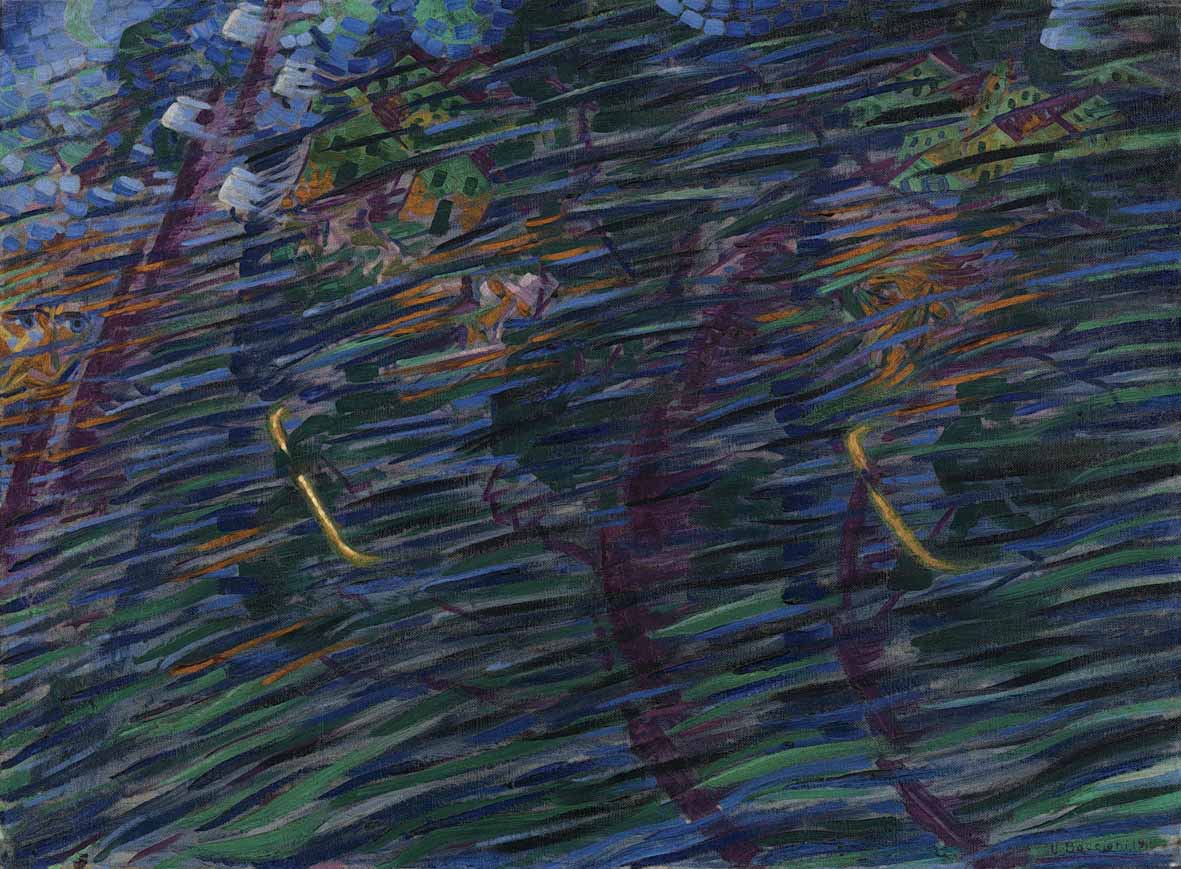 Umberto Boccioni, Stati d’animo. Quelli che vanno, 1911 Milano, Museo del Novecento © Comune di Milano, tutti i diritti di legge riservati