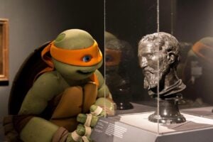 Tartarughe ninja in missione al Metropolitan di New York per conoscere Michelangelo (Buonarroti!)