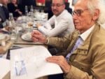 Christo drawing his project for Brafa refocused version Picture BRAFA