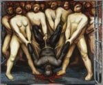 David Alfaro Siqueiros, Caín en los estados unidos, 1947, Piroxilina su legno compresso, Museo de Arte Carrillo Gil