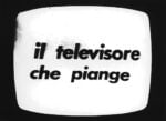 Fabio Mauri, Il televisore che piange, 1972. Happening, RAI TV2. Courtesy the Estate of Fabio Mauri and Hauser&Wirth