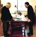 Flavio Arensi con Mimmo Paladino