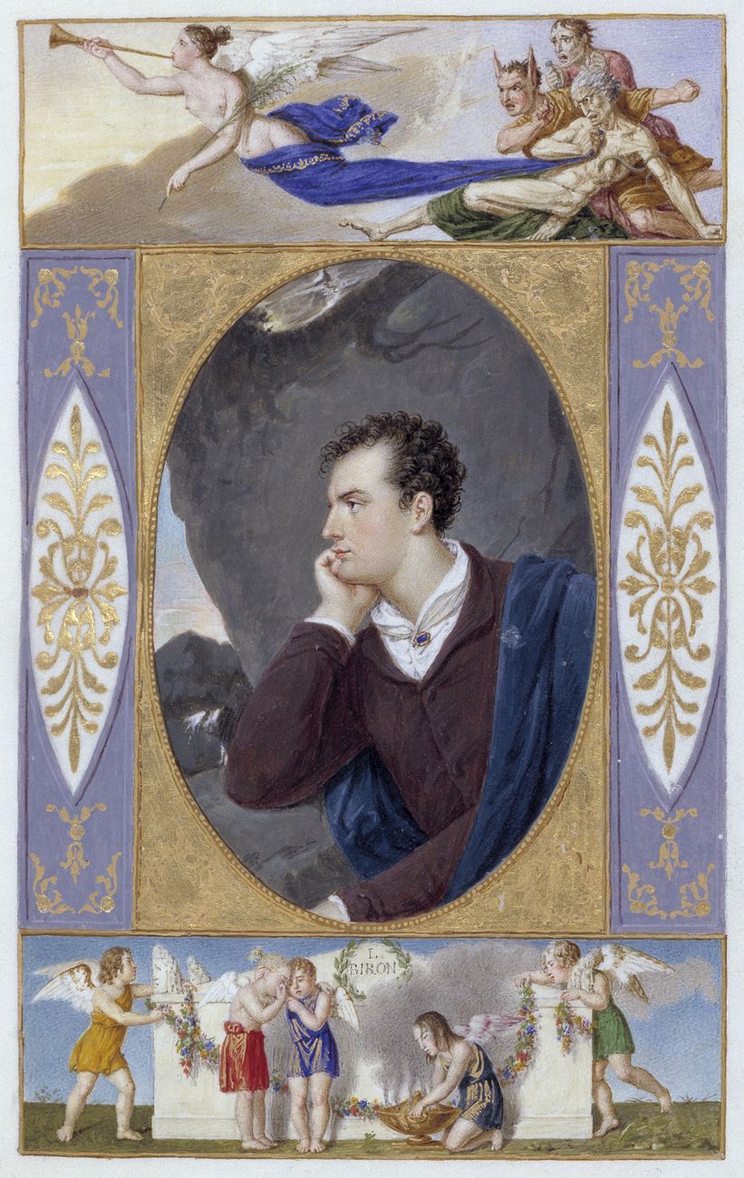 Giovanni Battista Gigola, Ritratto di Lord Byron in The Corsair of Lord Byron, 1826. Brescia, Ateneo di Scienze Lettere ed Arti Onlus. Photo Fotostudio Rapuzzi, Brescia