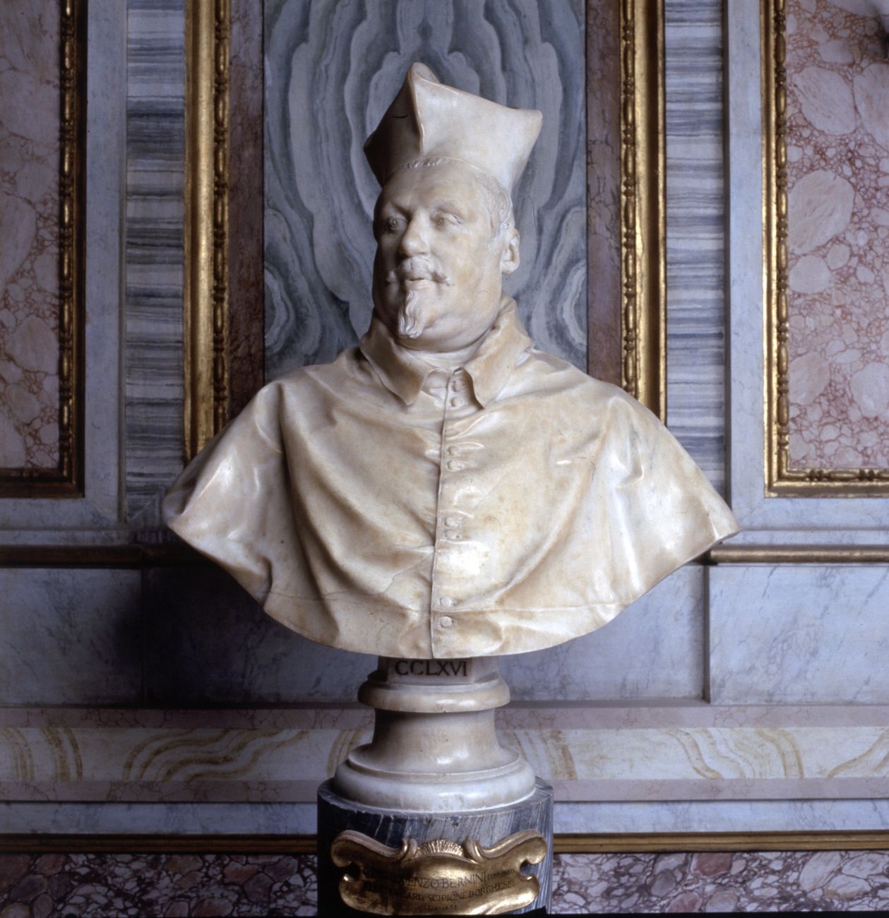 Gian Lorenzo Bernini, Busto del Cardinale Scipione Borghese, 1632. Galleria Borghese, Roma (c) Ministero dei Beni e delle Attività Culturali e del Turismo - Galleria Borghese