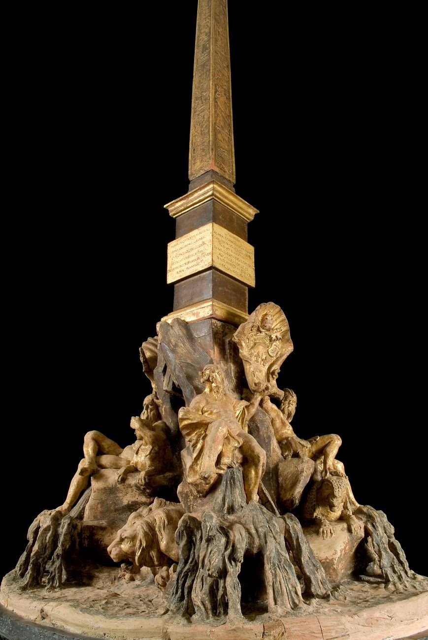 Gian Lorenzo Bernini, Modello di Fontana dei Quattro Fiumi, 1647-48. Collezione privata, Roma