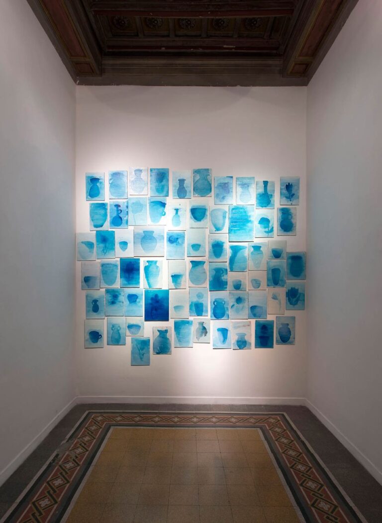 Leila Mirzakhani. Scorrere. Installation view at La Nuova Pesa, Roma 2017. Photo Giorgio Benni