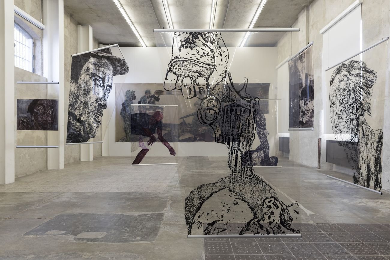 Leon Golub. Exhibition view at Fondazione Prada, Milano 2017