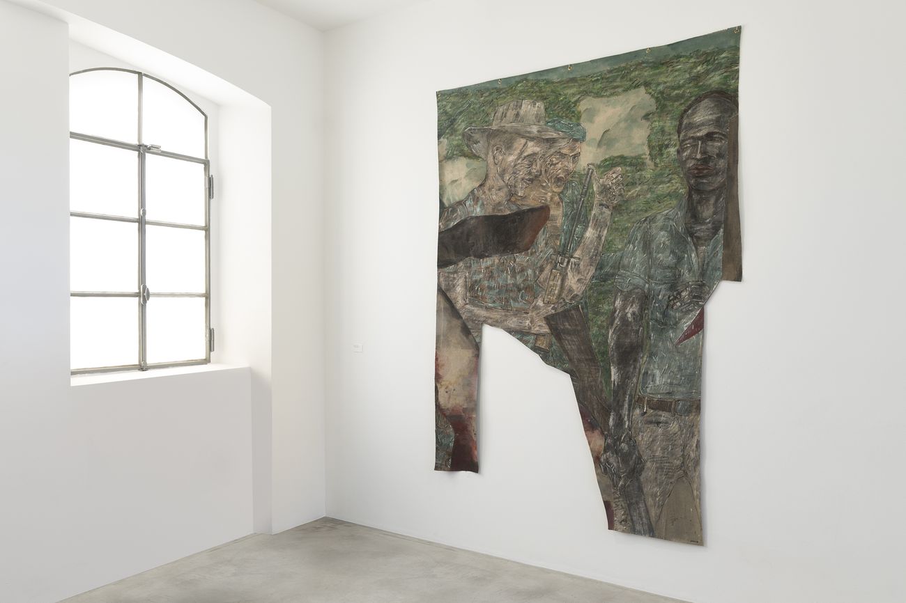Leon Golub. Exhibition view at Fondazione Prada, Milano 2017