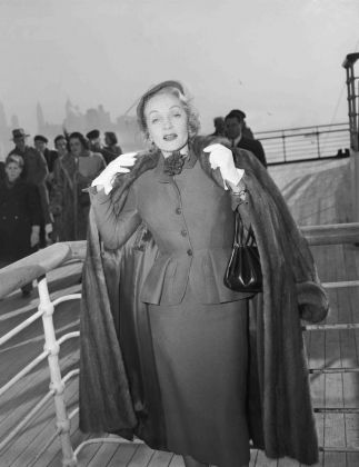 Marlene Dietrich Returning from Europe
