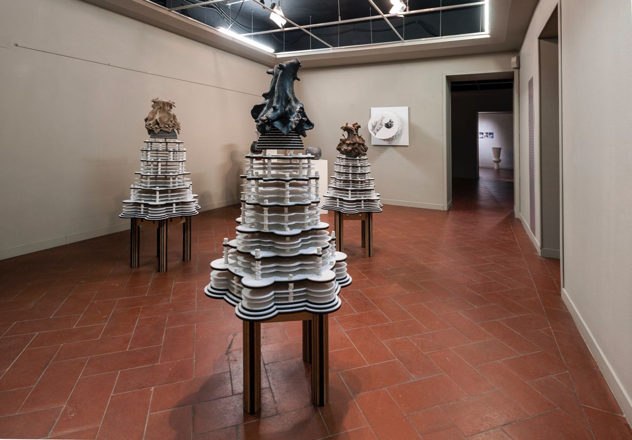 Materia Montelupo. Installation view at Palazzo Podestarile, Montelupo Fiorentino 2017. Michele Guido. Photo Mario Iensi