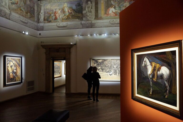 Orozco, Rivera, Siqueiros. México. “La mostra sospesa”. Exhibition view at Palazzo Fava, Bologna 2017, photo Paolo Righi/Meridiana Immagini