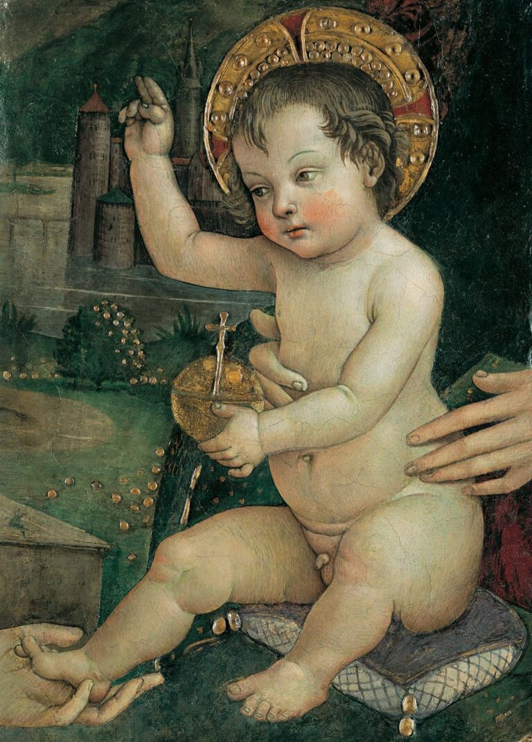 Pintoricchio, Bambin Gesù delle mani, 1492 ca. Fondazione Guglielmo Giordano, Perugia. Credits Fondazione Guglielmo Giordano