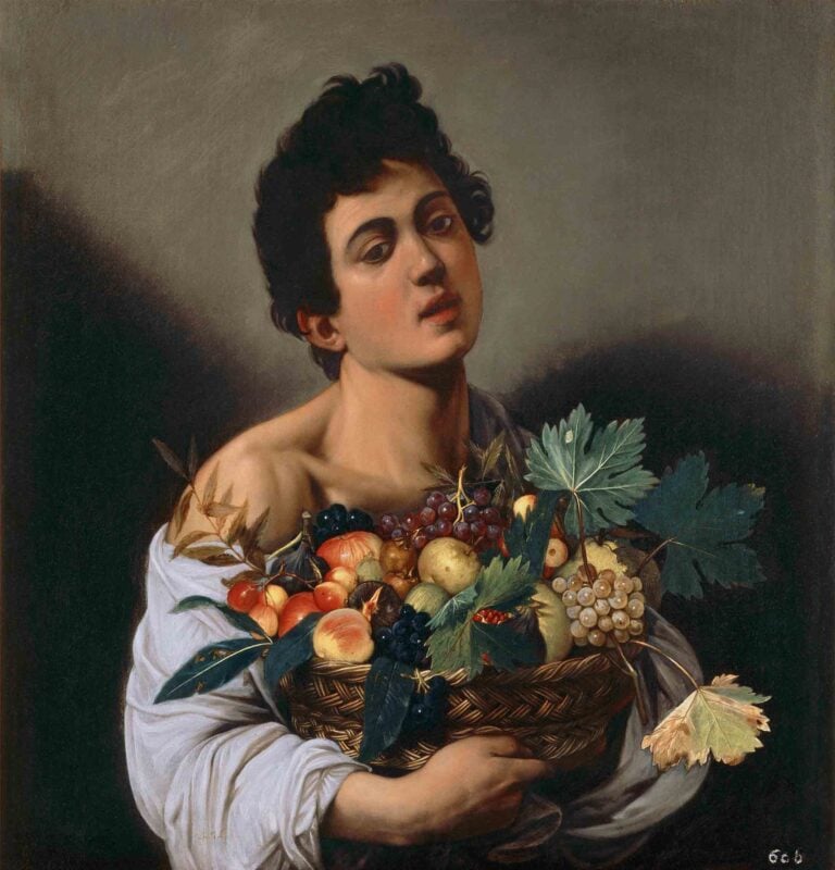 ROMA. GALLERIA BORGHESE Caravaggio FANCIULLO CON CANESTRO DI FRUTTA, 1593 1594