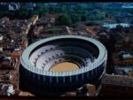 Ricostruzione virtuale di Mutina, l’anfiteatro romano ricostruito nella città contemporanea. A cura di Altair4 Multimedia