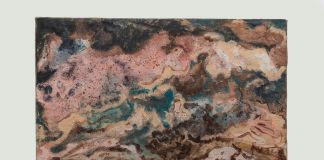 Sabrina Casadei, Terre emerse #5, 2017, tecnica mista su tela, 30 x 40 cm