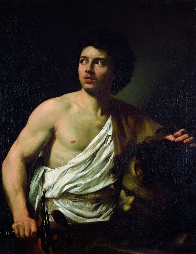 Simon Vouet, Davide con la testa di Golia, 1621. Genova, Musei di Strada Nuova - Palazzo Bianco