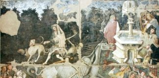 Trionfo della Morte, affresco staccato (600 x 642 cm), Galleria regionale di Palazzo Abatellis, Palermo