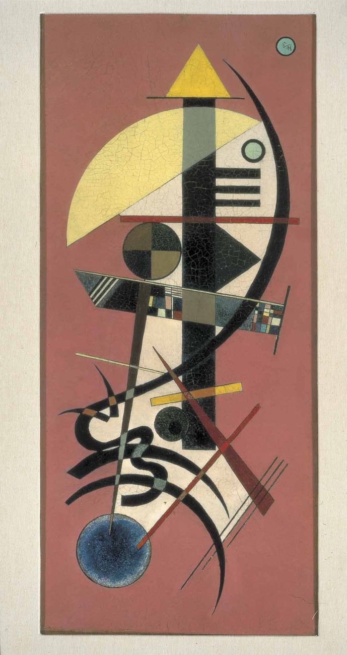 Wassily Kandinsky, Spitz Rund (Appuntito Tondo), 1925. GAMeC, Bergamo, Raccolta Spajani