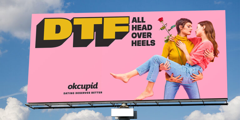 La campagna per OkCupid di Cattelan e Ferrari