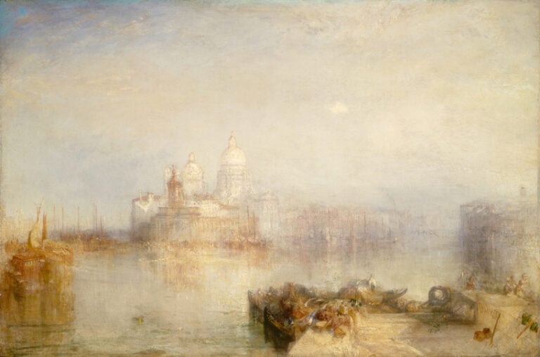 Joseph Mallord William Turner Venezia, Punta della Dogana e Santa Maria della Salute, 1843 Olio su tela, 62 x 93 cm The National Gallery of Art, Washington Given in memory of Governor Alvan T. Fuller by The Fuller Foundation, Inc.