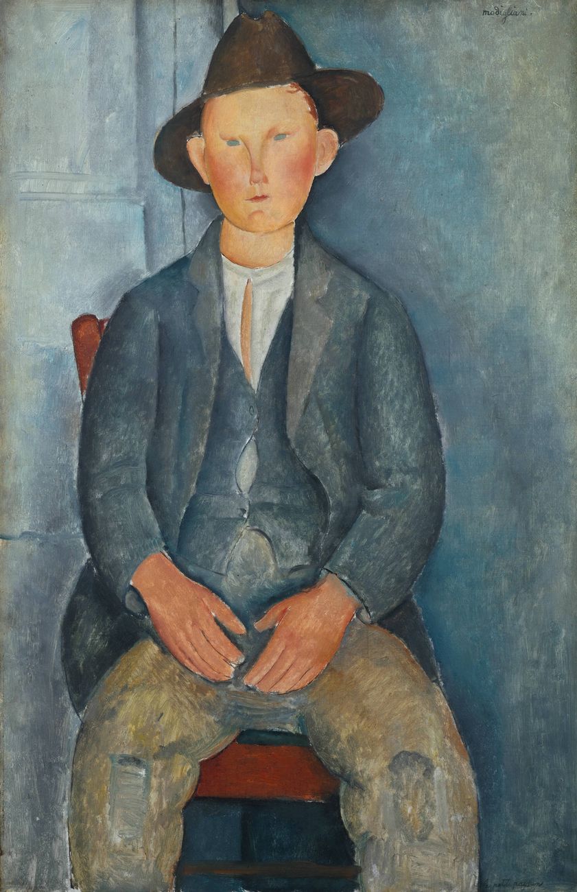 Amedeo Modigliani, Il piccolo contadino, 1918 ca. Tate, presented by Miss Jenny Blaker in memory of Hugh Blaker 1941