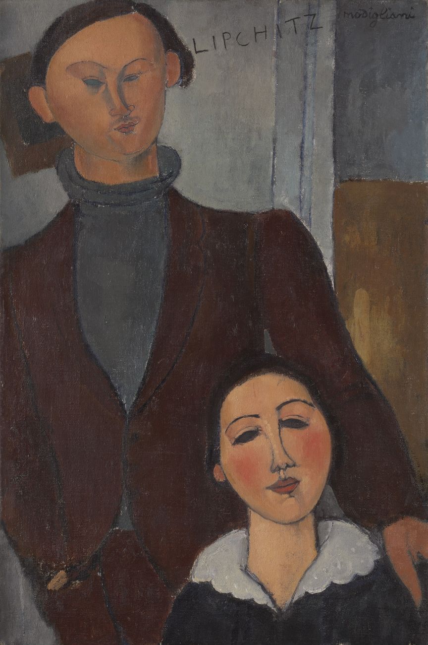 Amedeo Modigliani, Jacques and Berthe Lipchitz, 1916. The Art Institute of Chicago