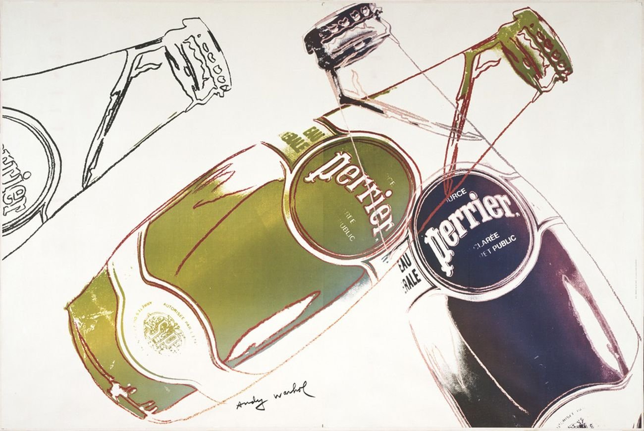 Andy Warhol, Perrier, 1983. MoMA, New York © 2018 Andy Warhol Foundation for the Visual Arts - Artists Rights Society (ARS), New York