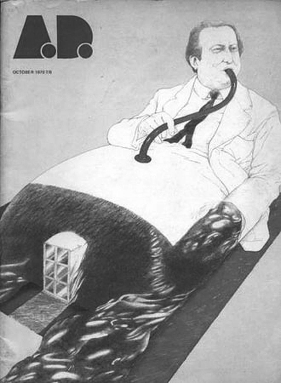 Cedric Price features on the cover of Architectural Design, October 1970