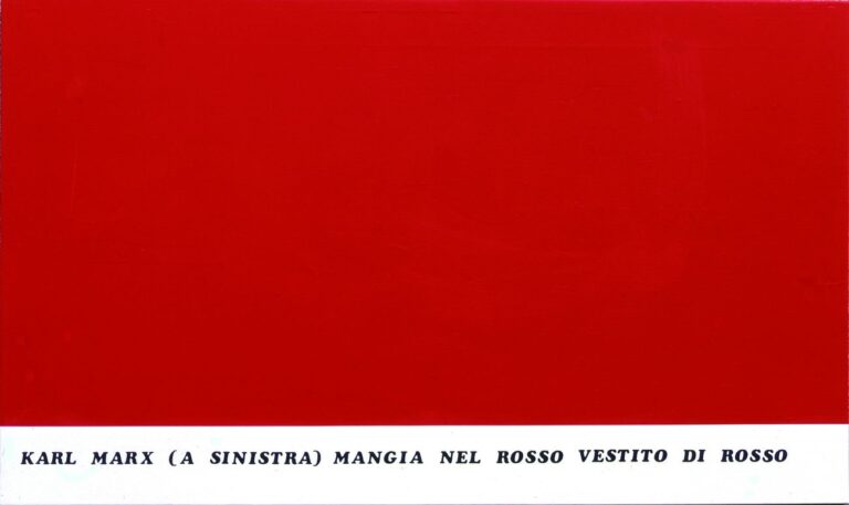 Emilio Isgrò, Dittico Marx - Engels, 1974. Courtesy Archivio Emilio Isgrò