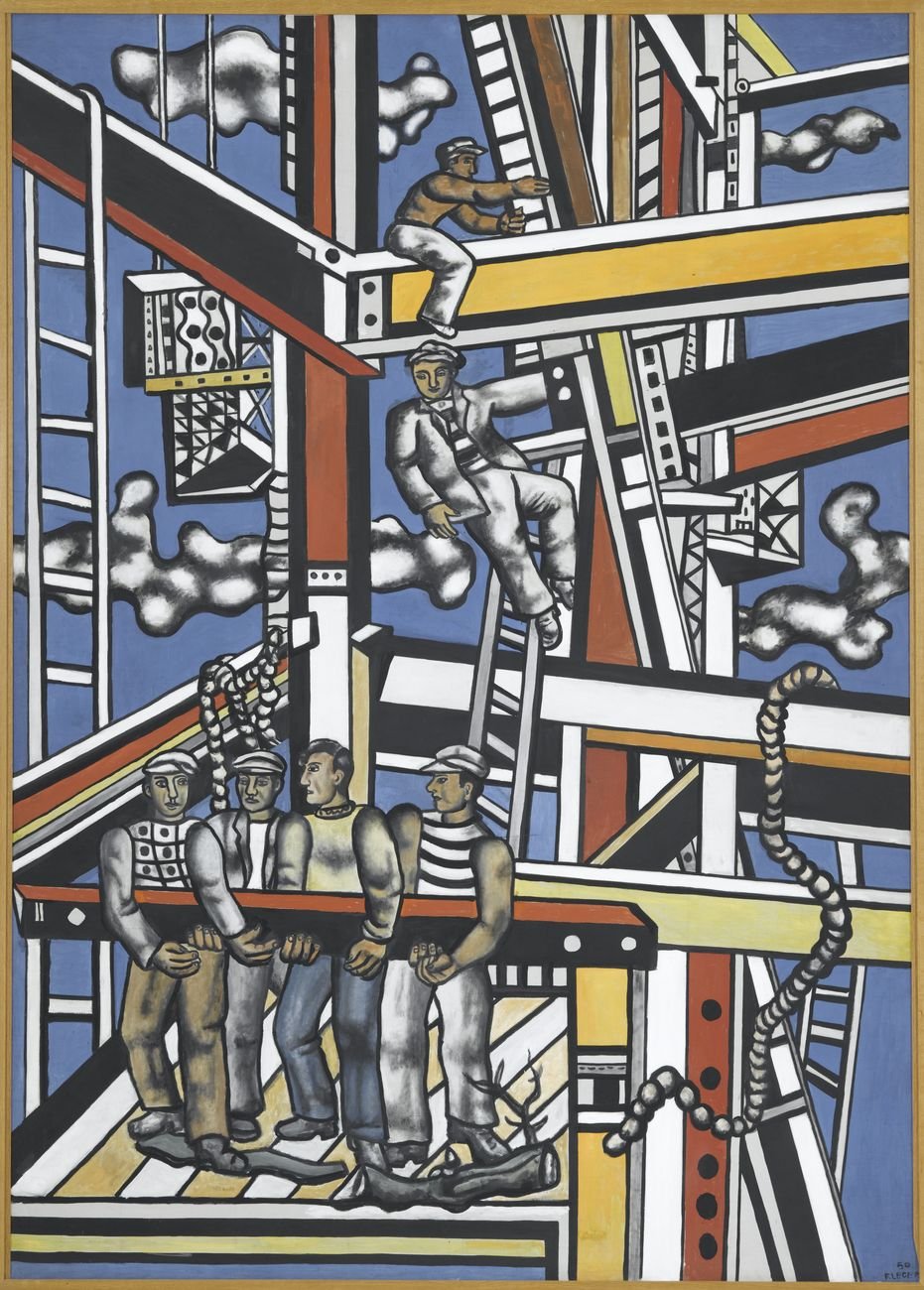 Fernand Léger, Les Constructeurs (état définitif), 1950. Musée national Fernand Léger, Biot © Photo RMN-Grand Palais (Musée Fernand Léger)_Gérard Blot © Adagp, Paris 2017