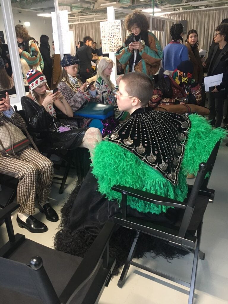 Gucci. Collezione autunno:inverno 2018 2019. Cyborg. Backstage