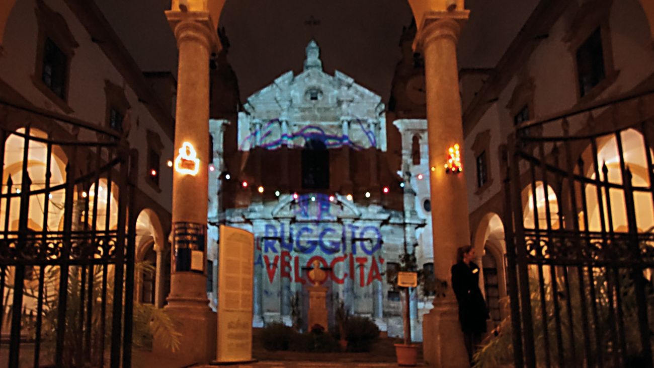 Il Ruggito della Velocità. Exhibition view at Albergo delle Povere, Palermo 2017. Photo G. Mineo