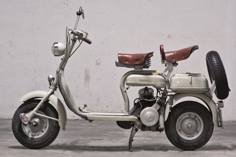 Innocenti Lambretta D 125 cc, 1954. Courtesy Associazione Siciliana Veicoli Storici. Photo G. Mineo