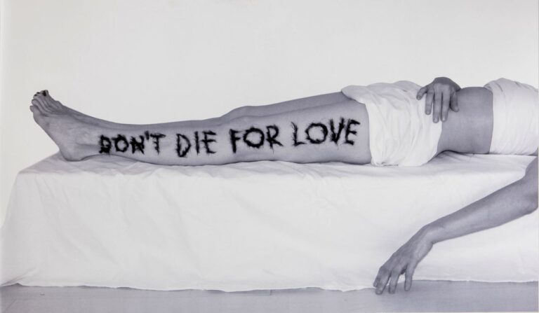 Laisvydė Šalčiūtė, Don’t Die for Love, dalla serie Strip Search, 2010. Courtesy l’artista © Laisvydė Šalčiūtė Photo © Marco Ravasini
