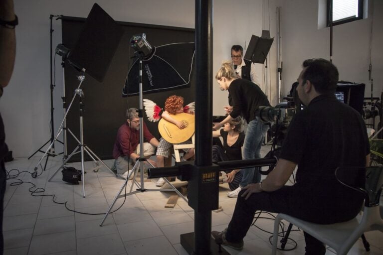 Leonardo Baldini. Divine Creature. Foto del backstage durante la realizzazione delle fotografie per la mostra. Photo © Meini Photo&Video