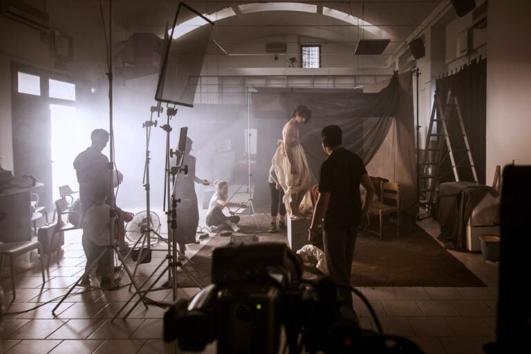 Leonardo Baldini. Divine Creature. Foto del backstage durante la realizzazione delle fotografie per la mostra. Photo © Meini Photo&Video