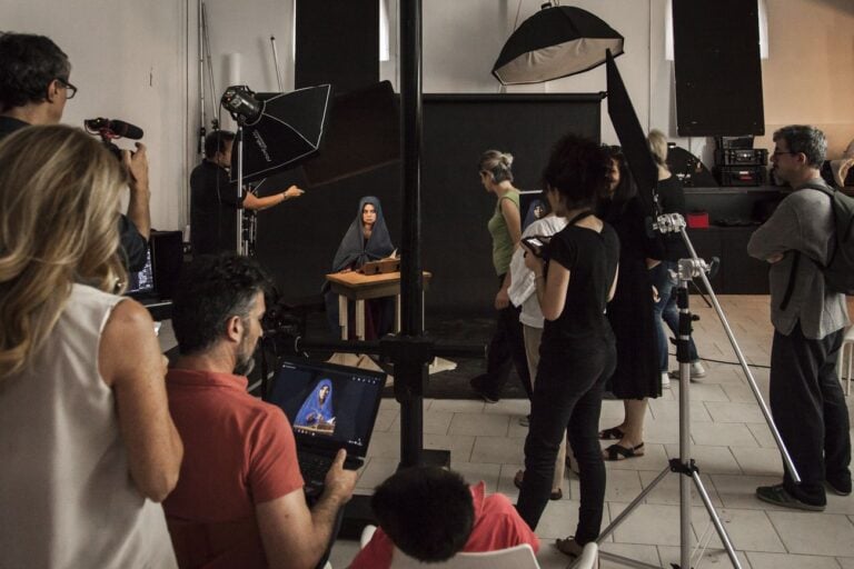 Leonardo Baldini. Divine Creature. Foto del backstage durante la realizzazione delle fotografie per la mostra. Photo © Meini Photo&Video