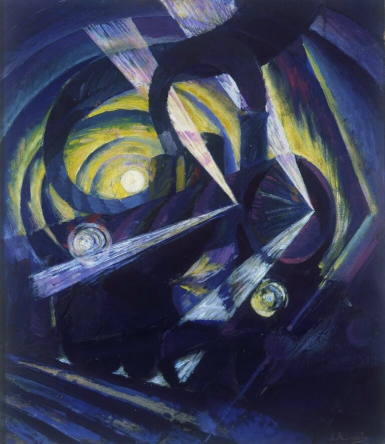 Luigi Russolo, Dinamismo di un treno, 1911 ca., olio su tela