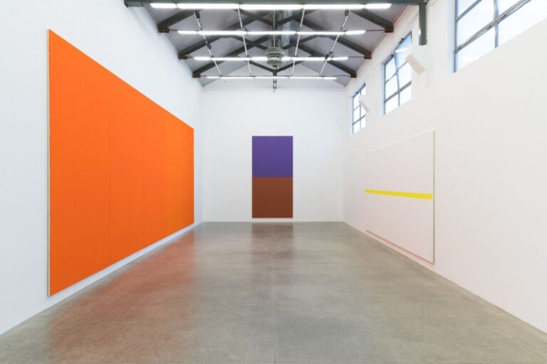 Olivier Mosset. Installation view at Massimo De Carlo, Milano 2018