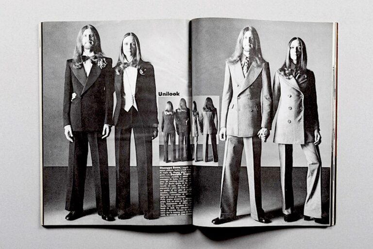 Oliviero Toscani, Unilook. Lui e lei alla stessa maniera, L'uomo Vogue, 1971-72