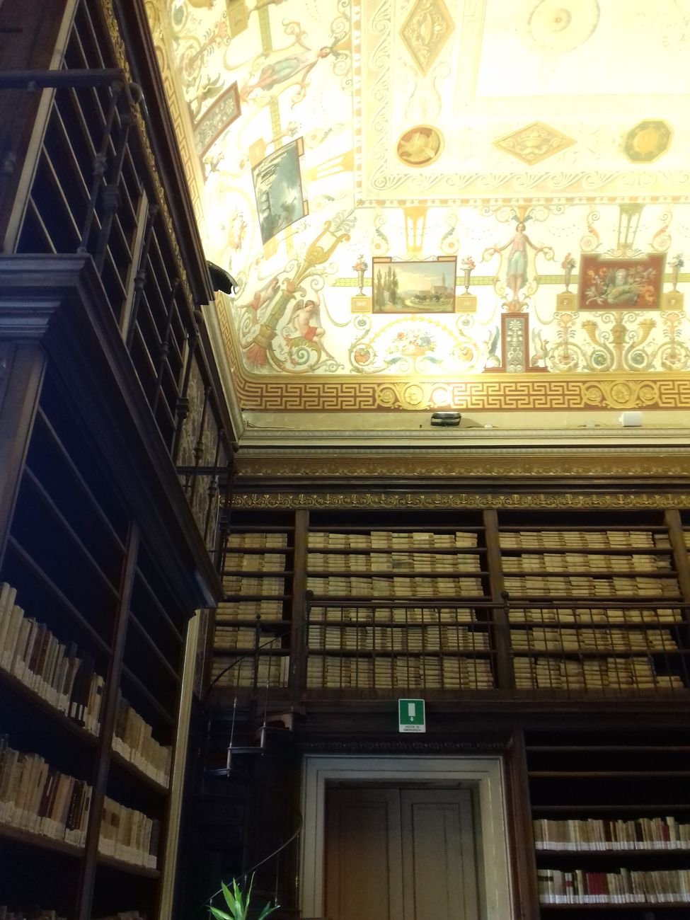 Particolare della Biblioteca Nazionale Vittorio Emanuele III di Napoli