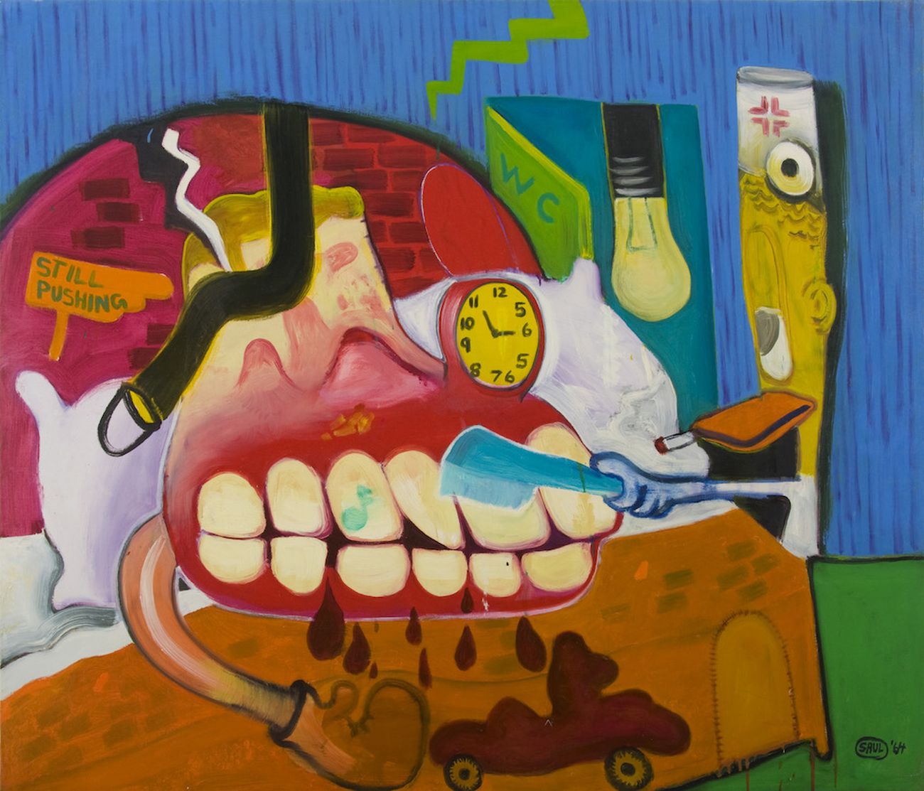 Peter Saul, Sickroom, 1964. Courtesy Mary Boone Gallery, New York