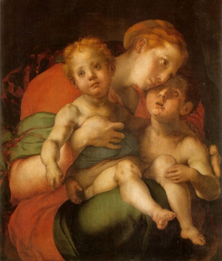 Pontormo, Madonna col Bambino e San Giovannino, 1534-36. Firenze, Gallerie degli Uffizi