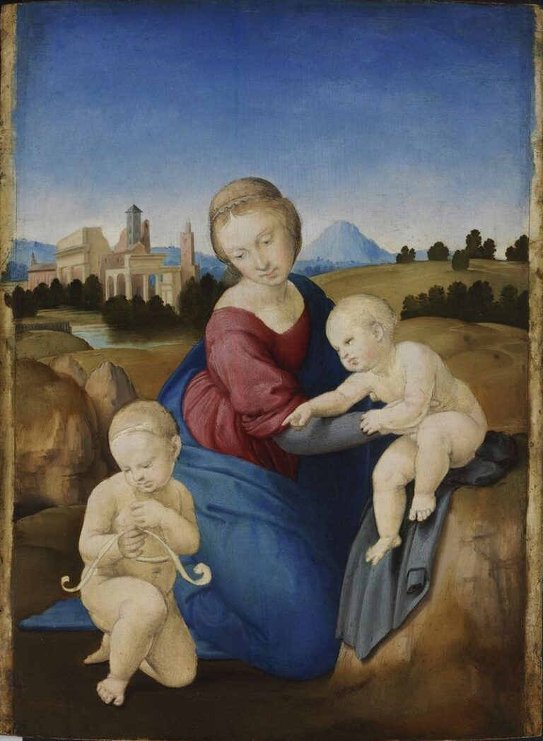 Raffaello, Madonna col Bambino e san Giovannino (Madonna Esterházy), 1508 ca. Budapest, Szépművészeti Múzeum © Szépművészeti Múzeum - Museum of Fine Arts Budapest