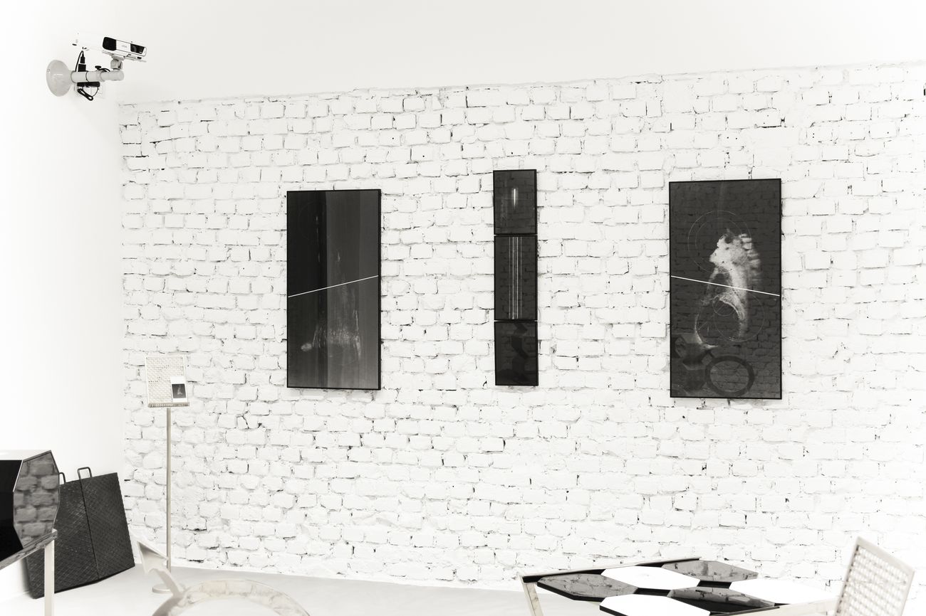 Stefano Caimi. Frammenti di Simbiosi. Installation view at Galleria Angelo della Pergola 1, Milano 2018