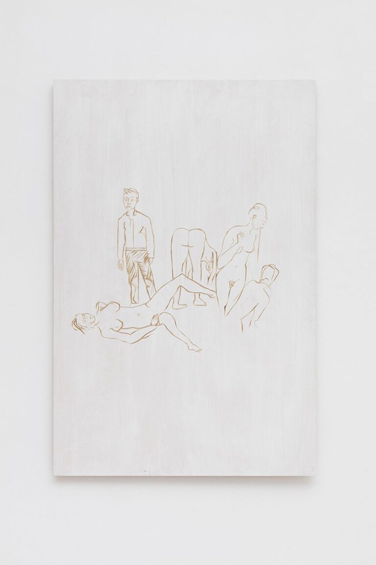 Stephan Balkenhol, Group of people, 2017. Courtesy Galleria Monica De Cardenas, Milano. Photo credit Andrea Rossetti