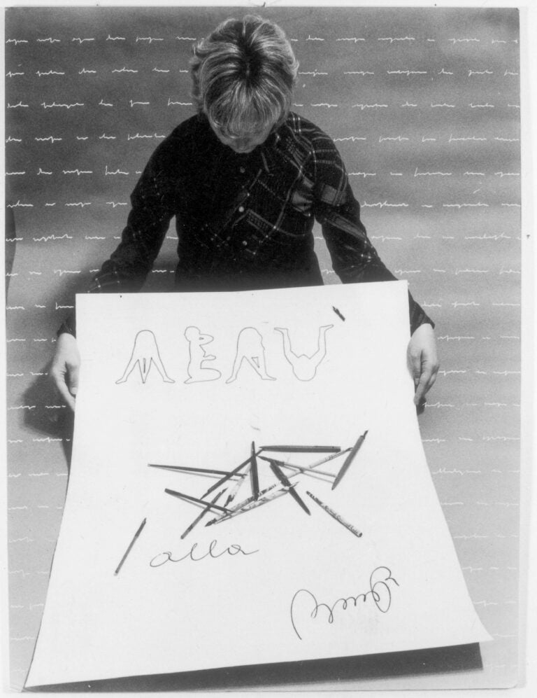 Tomaso Binga, Penne alla Binga, fotografia dell'azione 1977